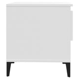 Tavolini 2 pz Bianchi 50x46x50 cm in Legno truciolato