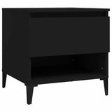 Tavolino Nero 50x46x50 cm in Legno truciolato