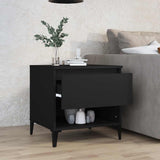 Tavolino Nero 50x46x50 cm in Legno truciolato