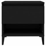 Tavolino Nero 50x46x50 cm in Legno truciolato