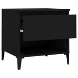 Tavolino Nero 50x46x50 cm in Legno truciolato