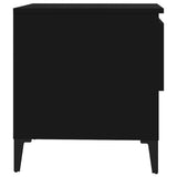 Tavolino Nero 50x46x50 cm in Legno truciolato