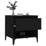 Tavolini 2 pz Neri 50x46x50 cm in Legno truciolato