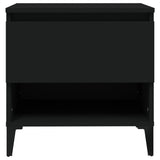 Tavolini 2 pz Neri 50x46x50 cm in Legno truciolato