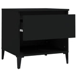 Tavolini 2 pz Neri 50x46x50 cm in Legno truciolato
