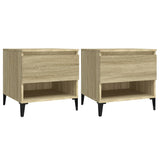 Tavolini 2pz Rovere Sonoma 50x46x50 cm in Legno truciolato