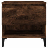 Tavolino da Salotto Rovere Fumo 50x46x50cm in Legno truciolato
