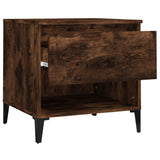 Tavolino da Salotto Rovere Fumo 50x46x50cm in Legno truciolato