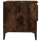 Tavolino da Salotto Rovere Fumo 50x46x50cm in Legno truciolato