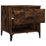 Tavolini 2pz Rovere Fumo 50x46x50 cm in Legno truciolato
