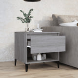 Tavolino Grigio Sonoma 50x46x50 cm in Legno truciolato