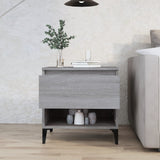 Tavolino Grigio Sonoma 50x46x50 cm in Legno truciolato