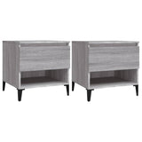 Tavolini 2 pz Grigio Sonoma 50x46x50 cm in Legno truciolato