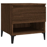 Tavolino Rovere Marrone 50x46x50 cm in Legno truciolato