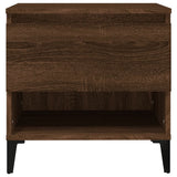 Tavolino Rovere Marrone 50x46x50 cm in Legno truciolato