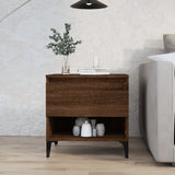 Tavolino Rovere Marrone 50x46x50 cm in Legno truciolato
