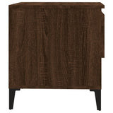 Tavolini 2pz Rovere Marrone 50x46x50 cm in Legno truciolato