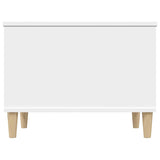 Tavolino da Salotto Bianco 60x44,5x45 cm in Legno truciolato