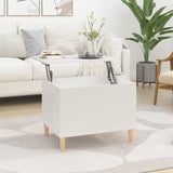 Tavolino da Salotto Bianco 60x44,5x45 cm in Legno truciolato