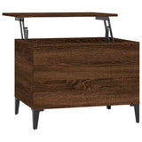 Tavolino Salotto Rovere Marrone 60x44,5x45 cm Legno truciolato