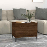 Tavolino Salotto Rovere Marrone 60x44,5x45 cm Legno truciolato