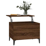 Tavolino Salotto Rovere Marrone 60x44,5x45 cm Legno truciolato