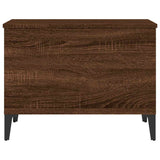 Tavolino Salotto Rovere Marrone 60x44,5x45 cm Legno truciolato