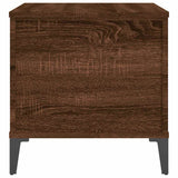 Tavolino Salotto Rovere Marrone 60x44,5x45 cm Legno truciolato