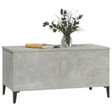 Tavolino Salotto Grigio Cemento 90x44,5x45 cm Legno truciolato
