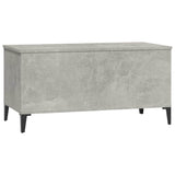 Tavolino Salotto Grigio Cemento 90x44,5x45 cm Legno truciolato