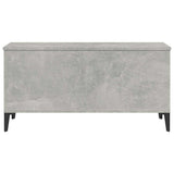 Tavolino Salotto Grigio Cemento 90x44,5x45 cm Legno truciolato