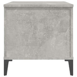 Tavolino Salotto Grigio Cemento 90x44,5x45 cm Legno truciolato