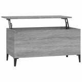 Tavolino Salotto Grigio Sonoma 90x44,5x45 cm Legno truciolato