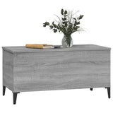 Tavolino Salotto Grigio Sonoma 90x44,5x45 cm Legno truciolato