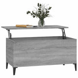 Tavolino Salotto Grigio Sonoma 90x44,5x45 cm Legno truciolato