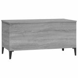 Tavolino Salotto Grigio Sonoma 90x44,5x45 cm Legno truciolato