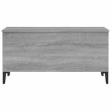 Tavolino Salotto Grigio Sonoma 90x44,5x45 cm Legno truciolato