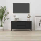 Mobile Porta TV Nero 102x44,5x50 cm in Legno truciolato