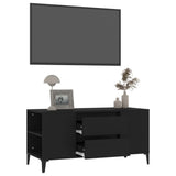 Mobile Porta TV Nero 102x44,5x50 cm in Legno truciolato
