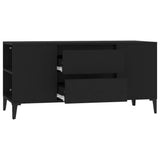 Mobile Porta TV Nero 102x44,5x50 cm in Legno truciolato