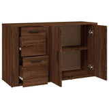 Credenza Rovere Marrone 100x33x59,5 cm in Legno truciolato