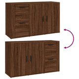 Credenza Rovere Marrone 100x33x59,5 cm in Legno truciolato