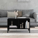 Tavolino da Salotto Nero 60x50x36,5 cm in Legno truciolato