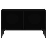Tavolino da Salotto Nero 60x50x36,5 cm in Legno truciolato