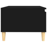Tavolino da Salotto Nero 90x50x36,5 cm in Legno truciolato