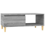 Tavolino Salotto Grigio Sonoma 90x50x36,5 cm Legno truciolato