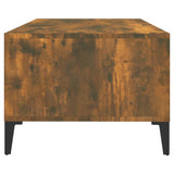 Tavolino da Salotto Rovere Fumo 90x50x36,5 cm Legno truciolato