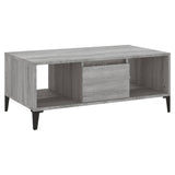 Tavolino Salotto Grigio Sonoma 90x50x36,5 cm Legno truciolato