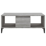 Tavolino Salotto Grigio Sonoma 90x50x36,5 cm Legno truciolato