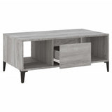 Tavolino Salotto Grigio Sonoma 90x50x36,5 cm Legno truciolato